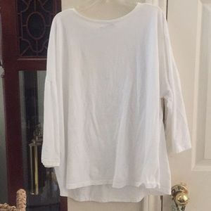 Zara white medium flowy top